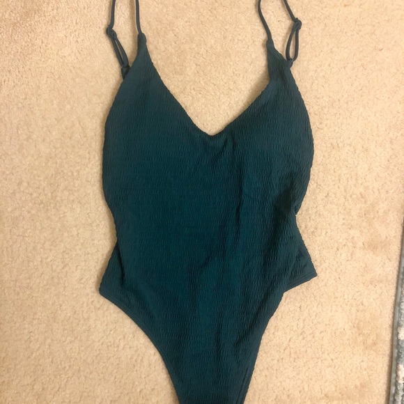 aerie smocked one piece swimsuit
